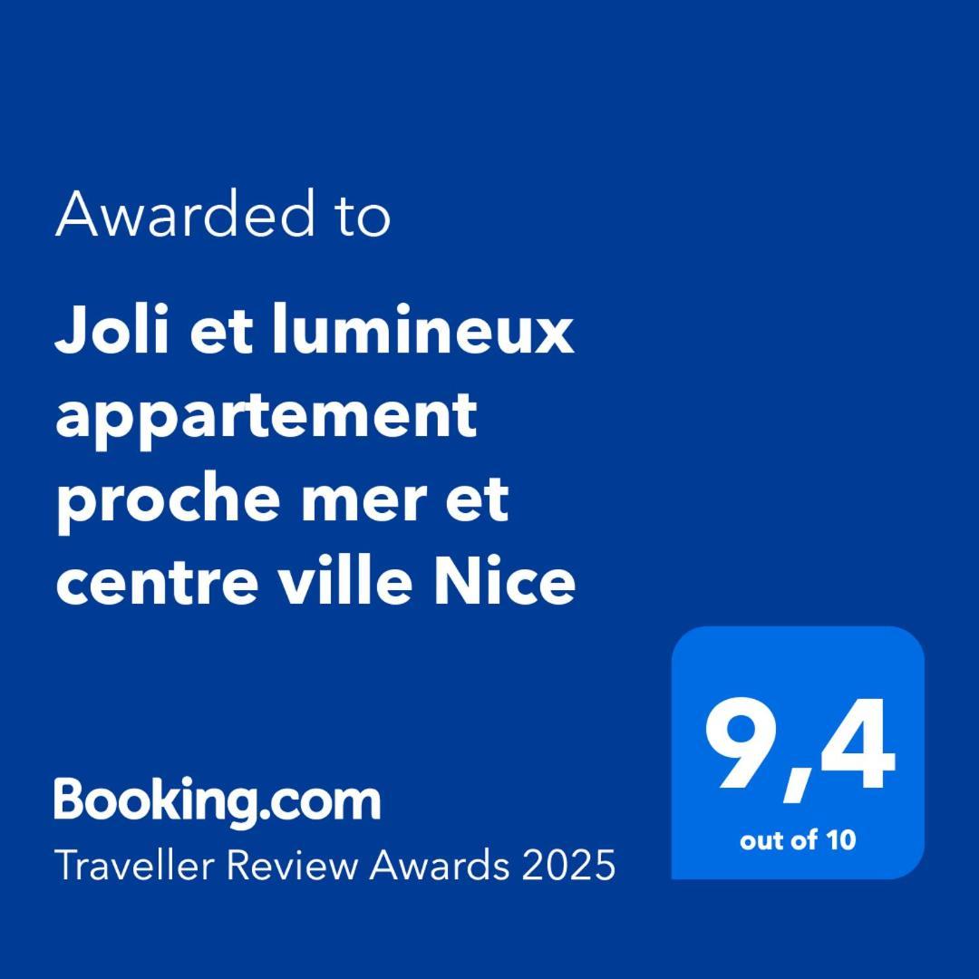 Joli Et Lumineux Appartement Proche Mer Et Centre Ville Nice Bagian luar foto